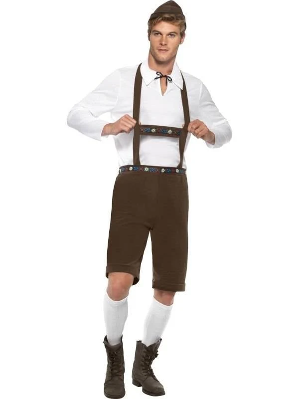 Bierfeest verkleedkostuum heren bruin