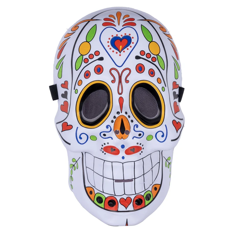 Masker dia de los muertos fleurig