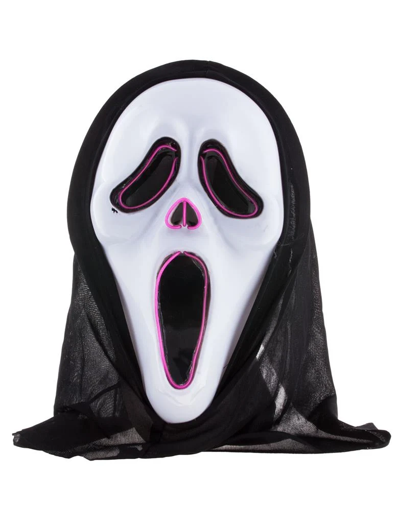Scream masker met licht