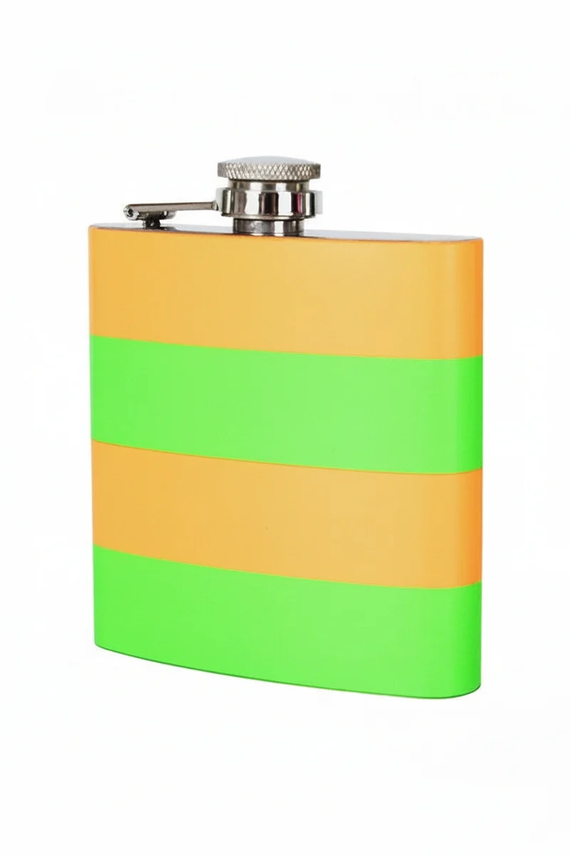 Veldfles oranje groen 500ml kunststof