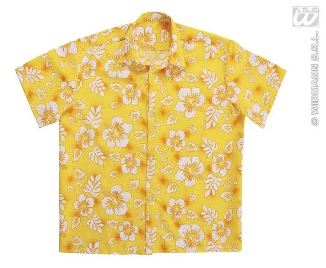 Hawaii blouse geel