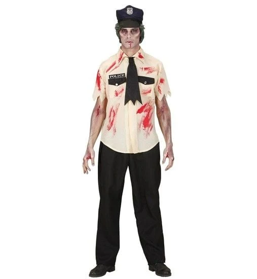 Zombie politieman kostuum
