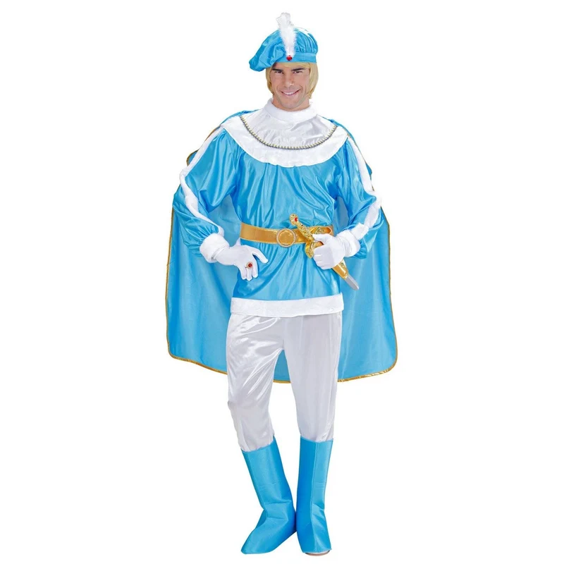 Blauwe prins kostuum