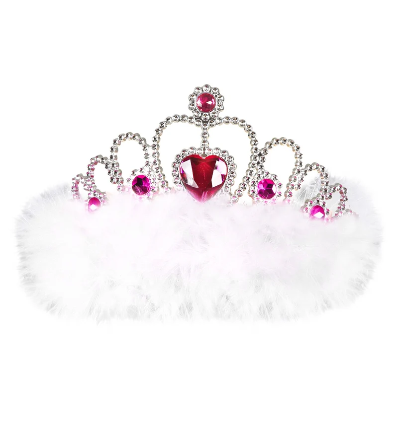 Tiara wit met hartje