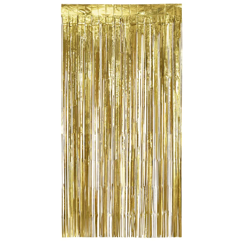 Deur deco gordijn goud