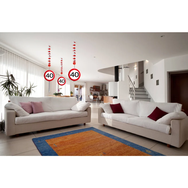 Hangdecoratie verkeersbord '40'