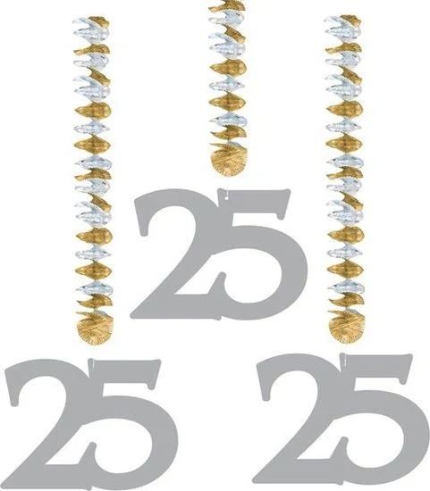 Hangdecoratie 25-jarig huwelijk