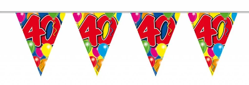 Vlaggenlijn leeftijd '40'