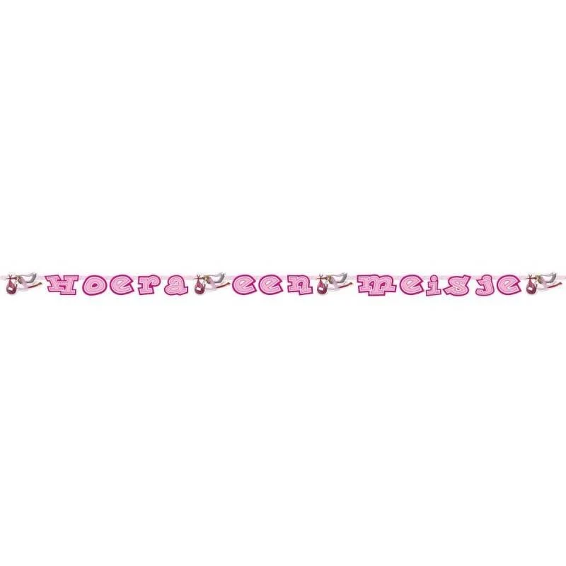 Letterslinger Hoera een meisje