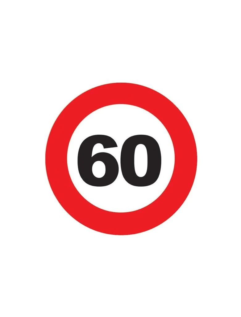 Onderzetters verkeersbord 60 jaar