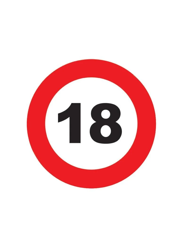 18 jaar verkeersbord bierviltjes