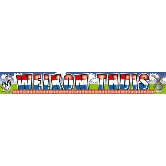 Foliebanner welkom thuis