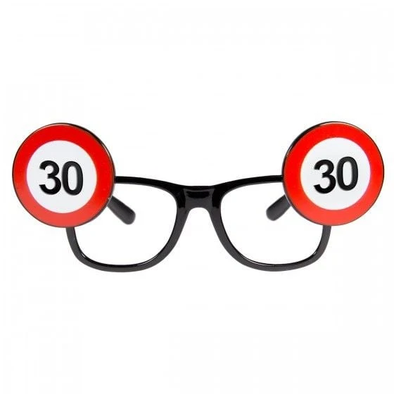 Bril verkeersbord 30 jaar