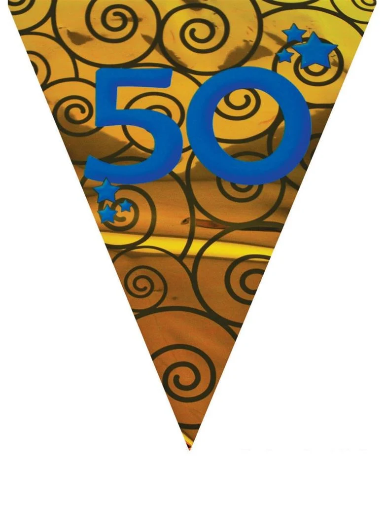 Vlaggenlijn slinger 50 jaar 5mtr.