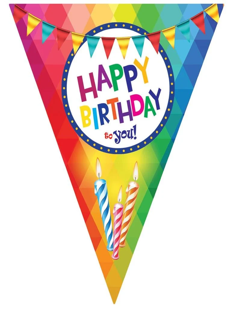 Vlaggenlijn Happy Birthday 5mtr