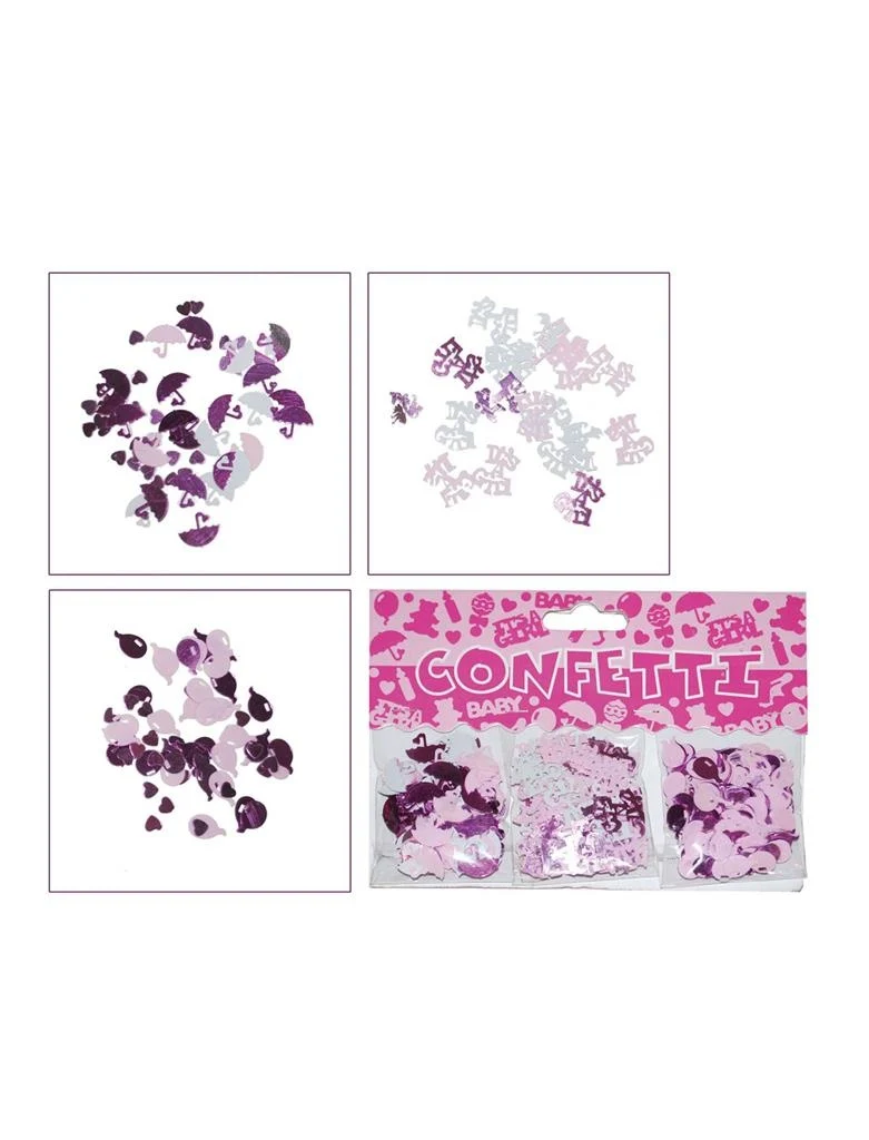 Confetti tafel decoratie het is een meisje