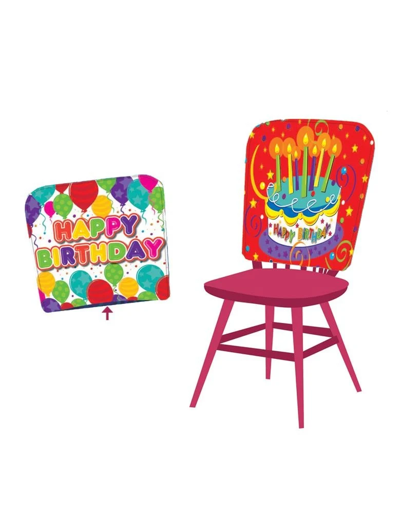 Stoel hoes Happy Birthday