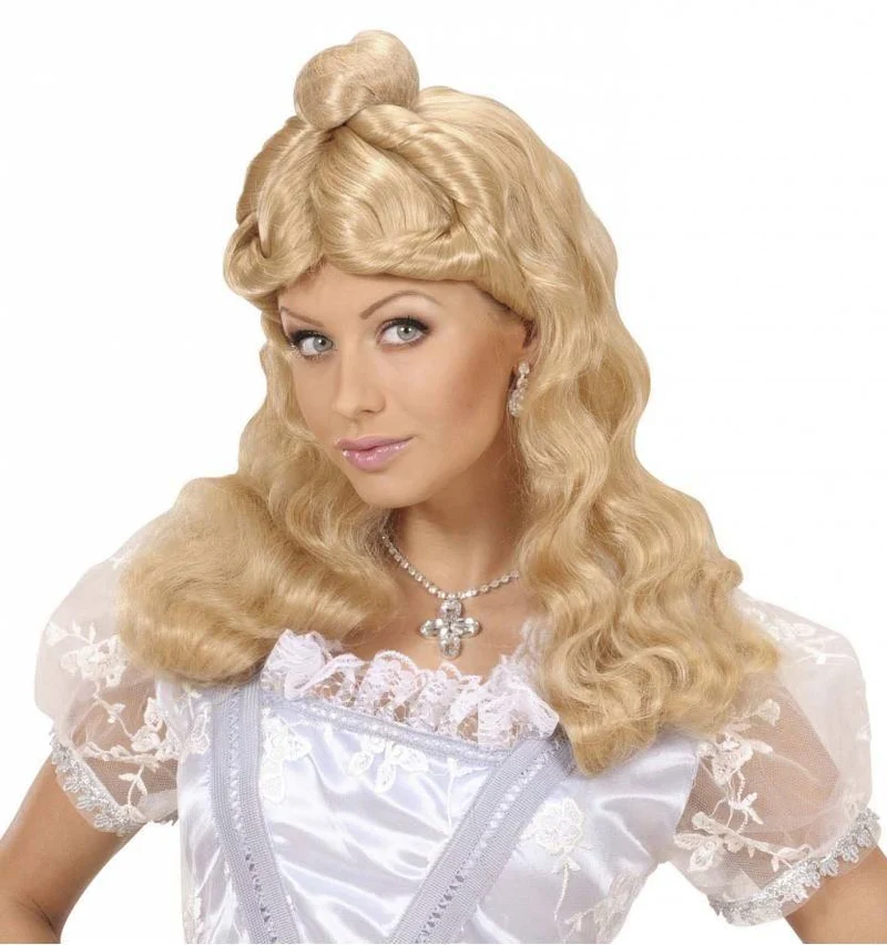 Pruik Western Belle blond