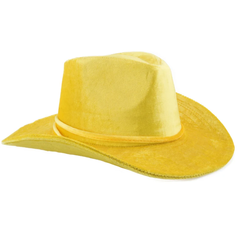 Gele cowboy hoed
