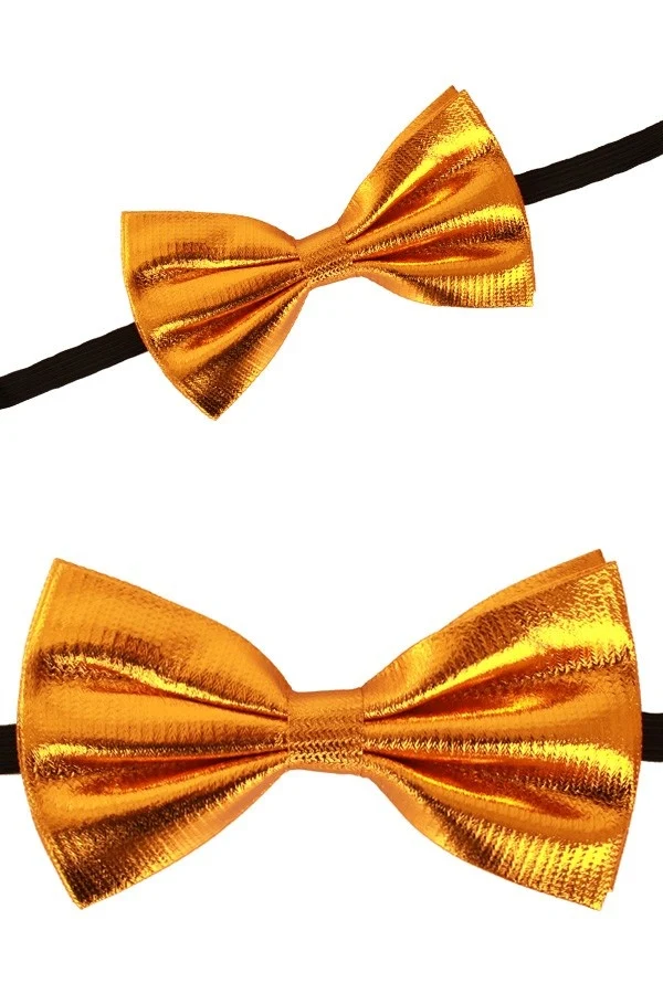 Vlinderstrik in de kleur goud