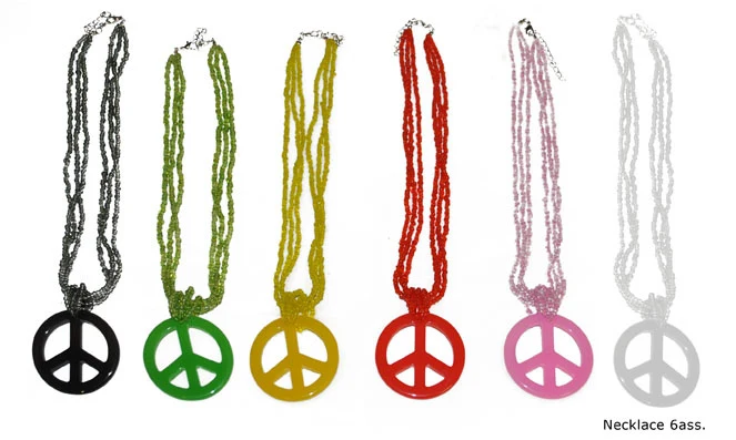Zwarte hippie ketting