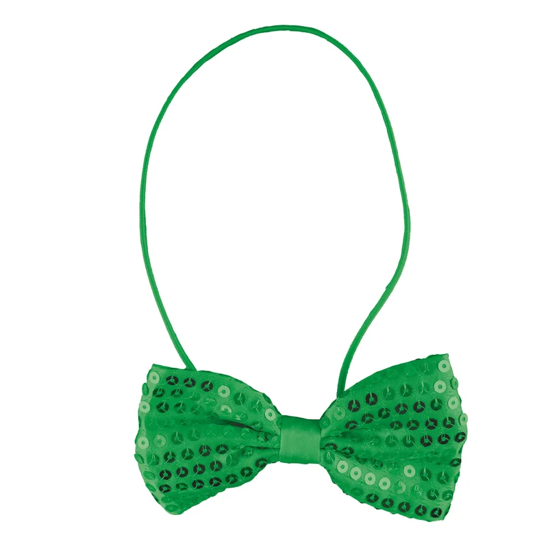 Groene vlinderdas met pailletten