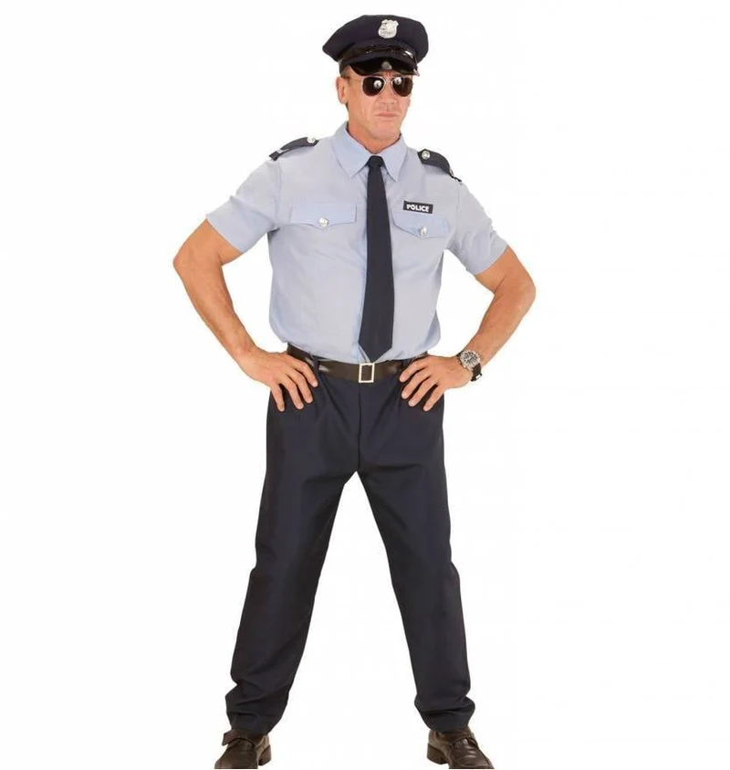 Internationaal Politie kostuum man