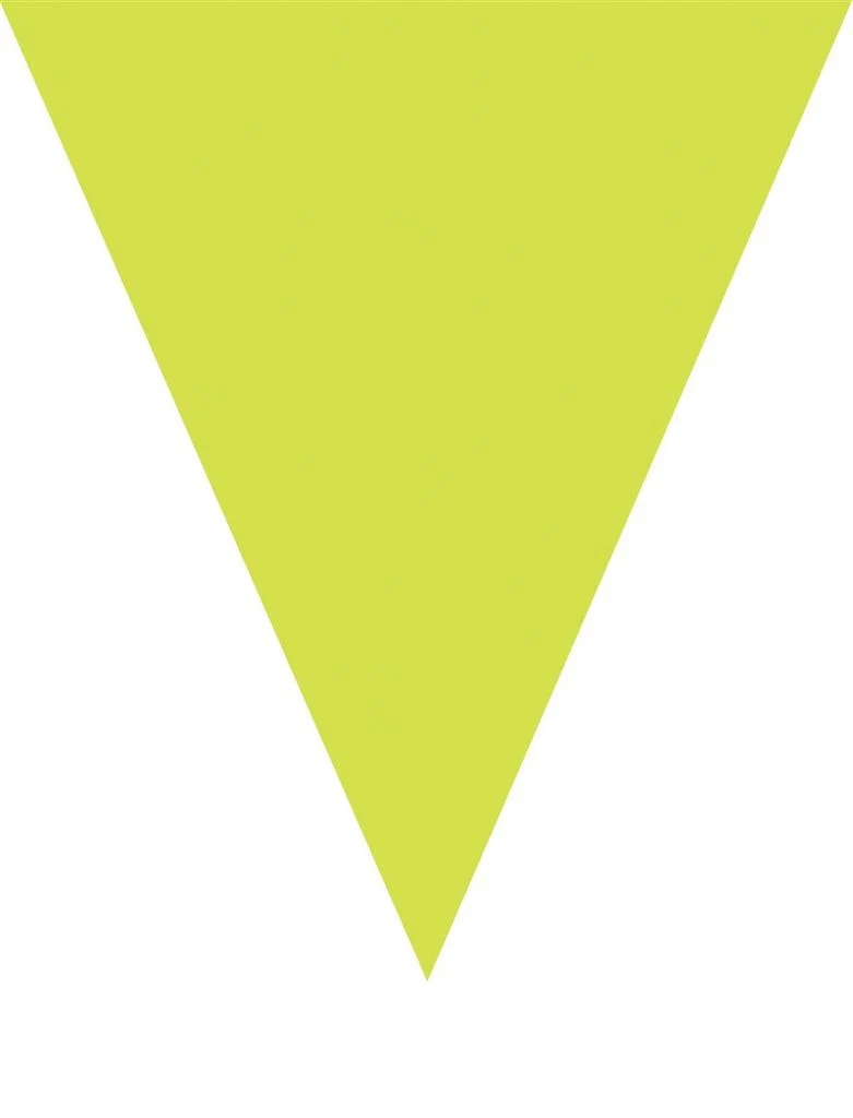 Neon groene vlaggenlijn slinger 5mtr.