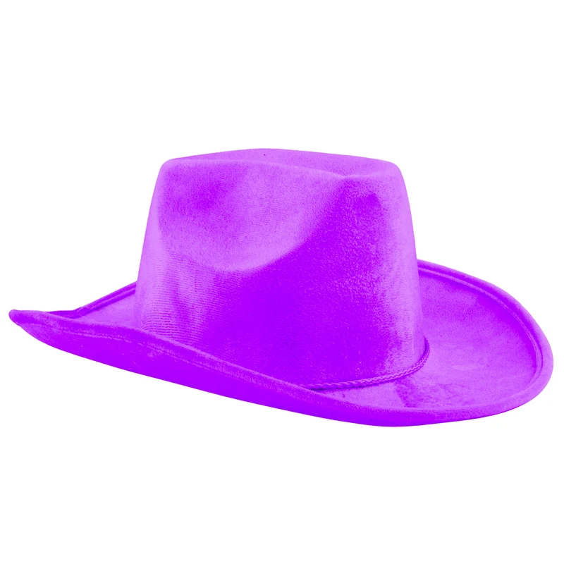 Paarse cowboyhoed