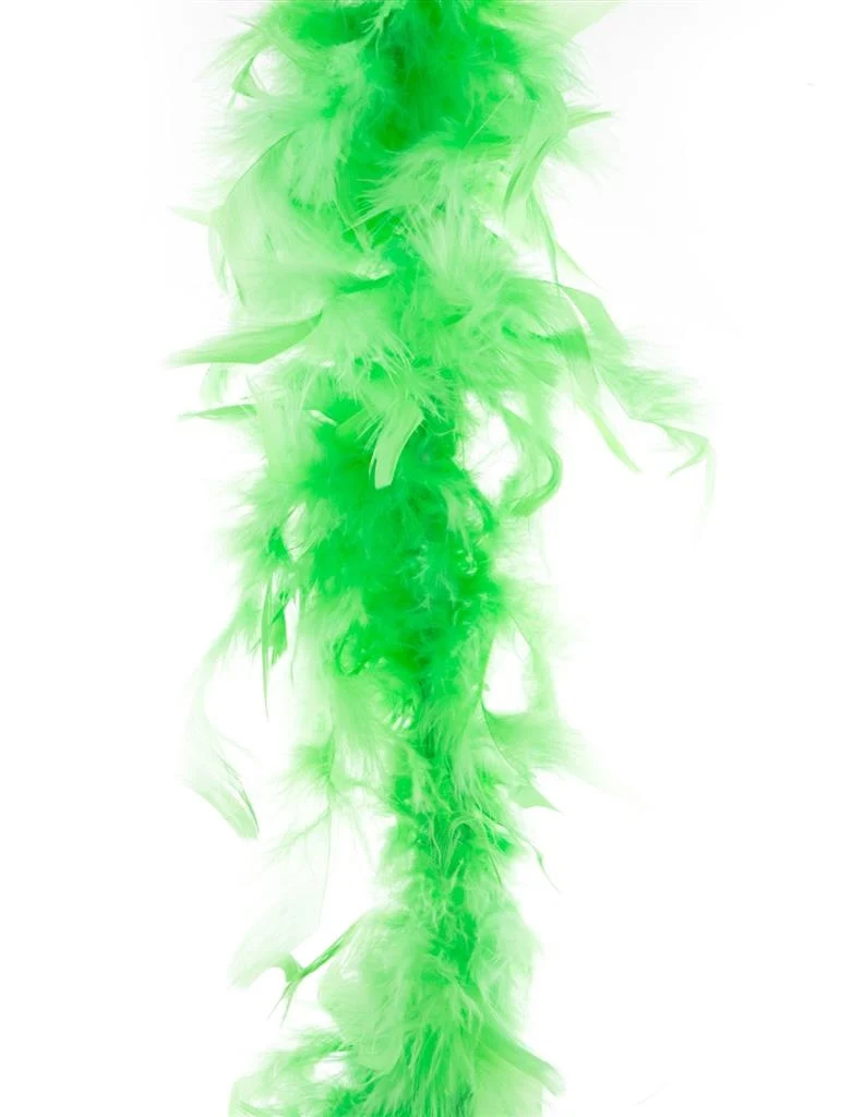 Neon groene veren boa 45gram