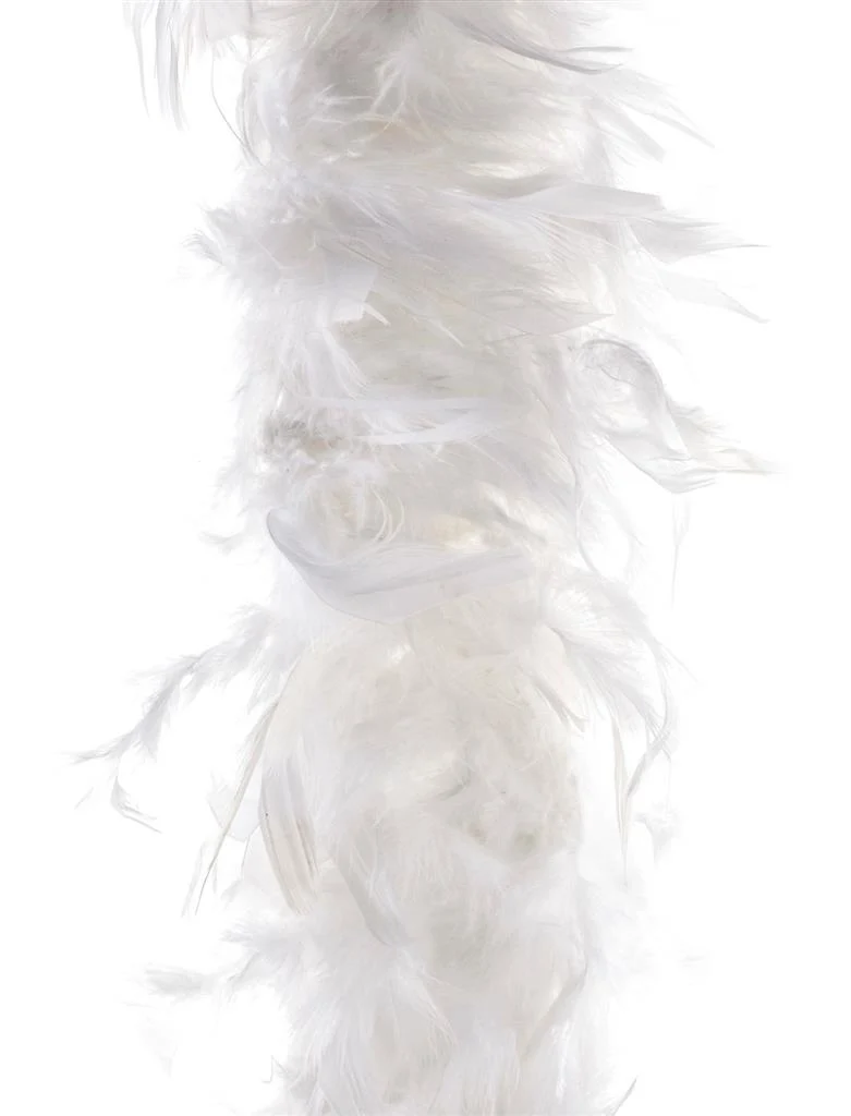 Witte veren boa 90gram