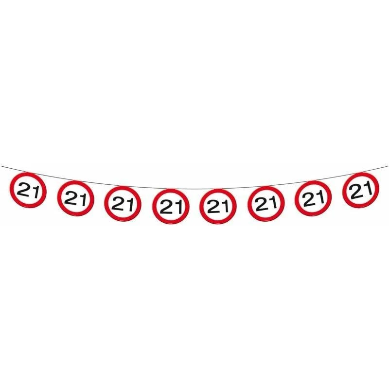 21 Jaar Verkeersbord Slinger - 12 meter