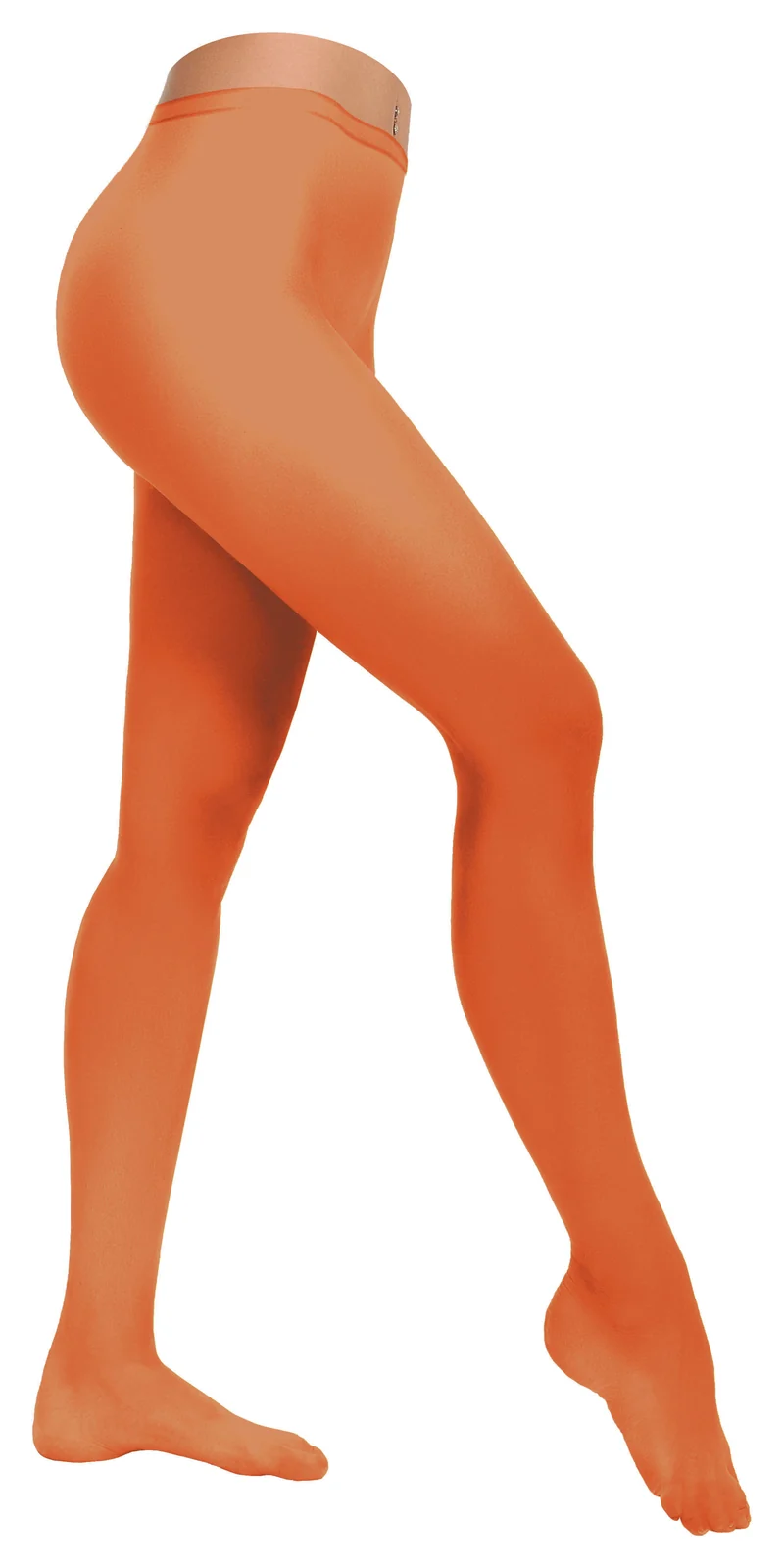 Oranje disco panty kinderen