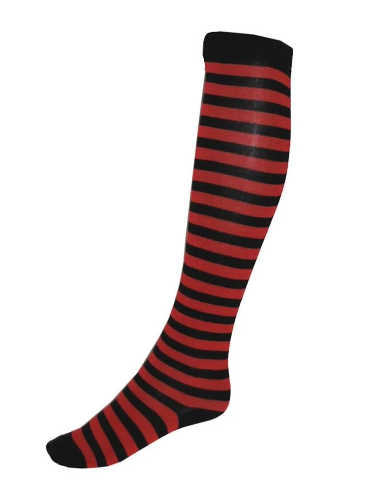 Kniekousen zwart rood 50cm