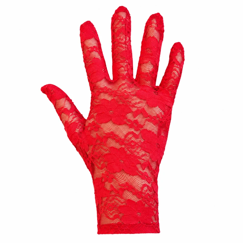 Rode kanten handschoenen