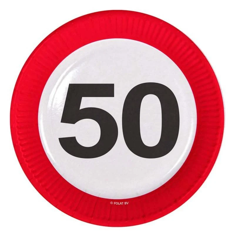 50 Jaar Verkeersbord Borden - 8 stuks