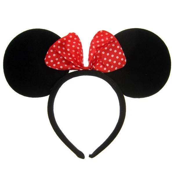 Hoofdband Mini mouse oren met strikje