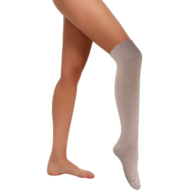Beige Tiroler kniekousen