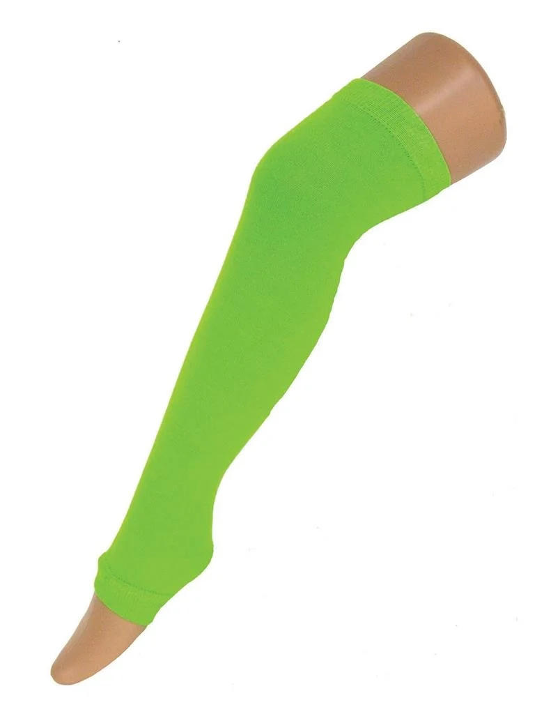 Neon groene beenwarmers 60cm