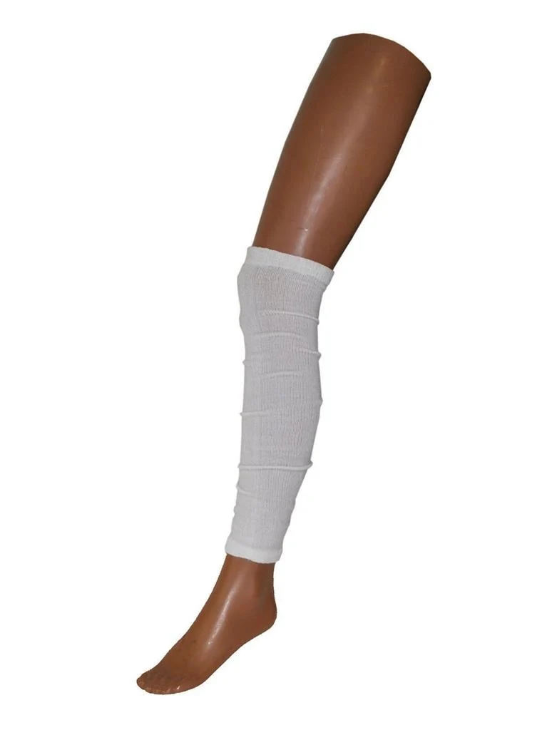 Crème kleur beenwarmers 60cm
