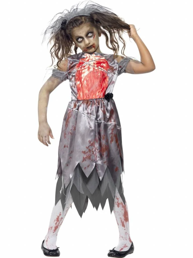 Zombie bruid pakje kind