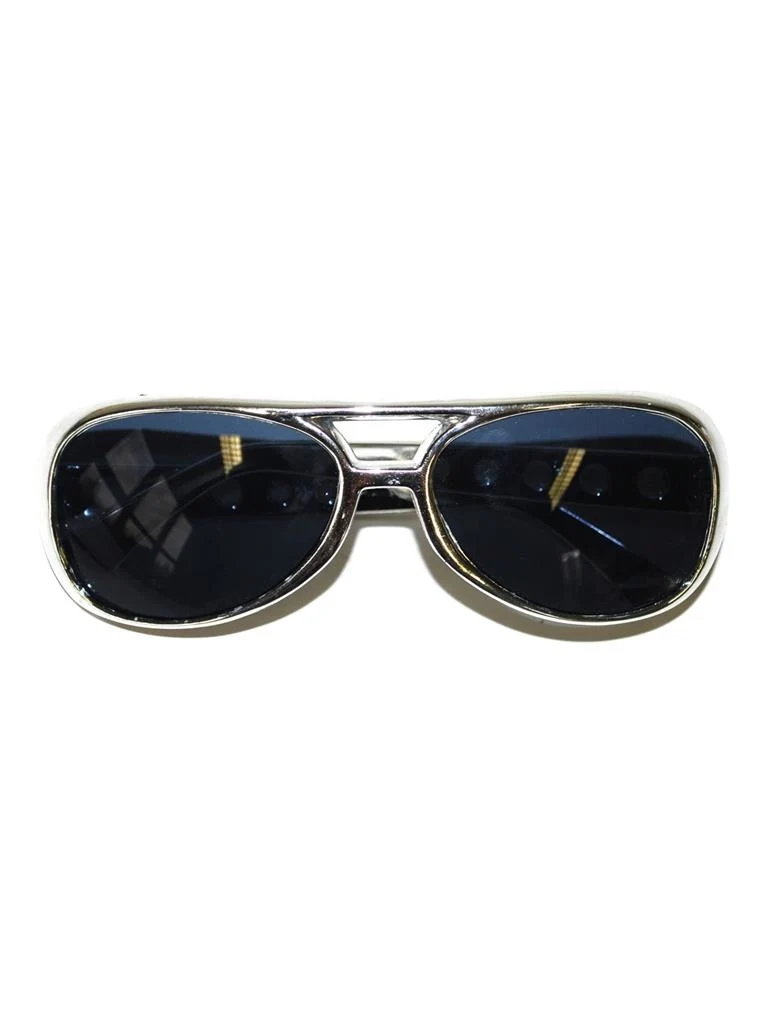 Elvis bril zilver montuur