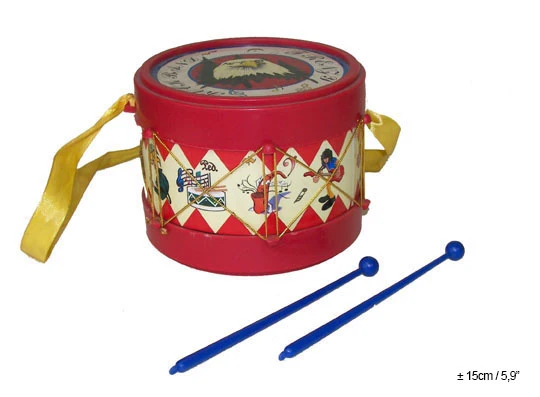 Leuke trommel met stokjes