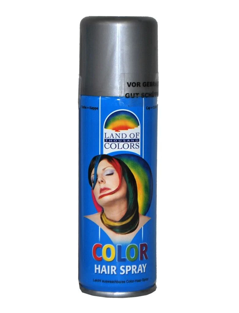 Haarspray in zilver