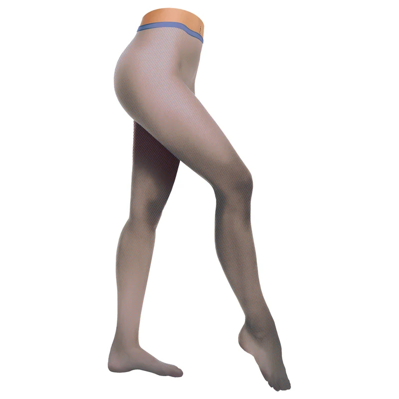 Donkerblauwe visnet disco net panty