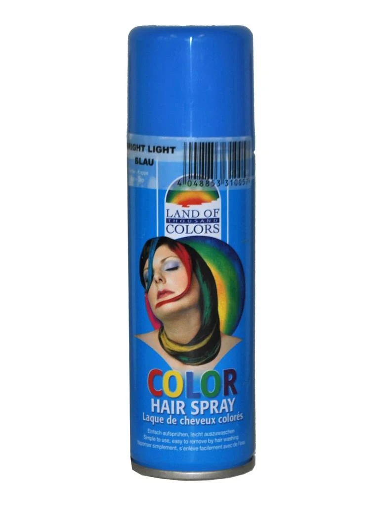 Haarspray in blauw
