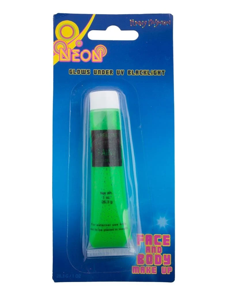 Neon groene body paint