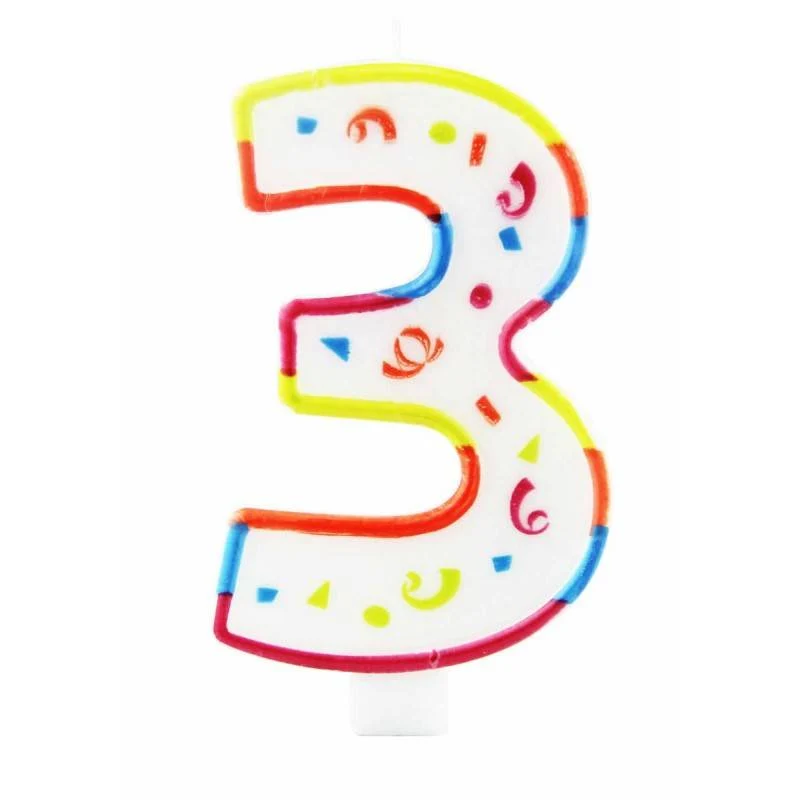 XL kaars 3 jaar met houder