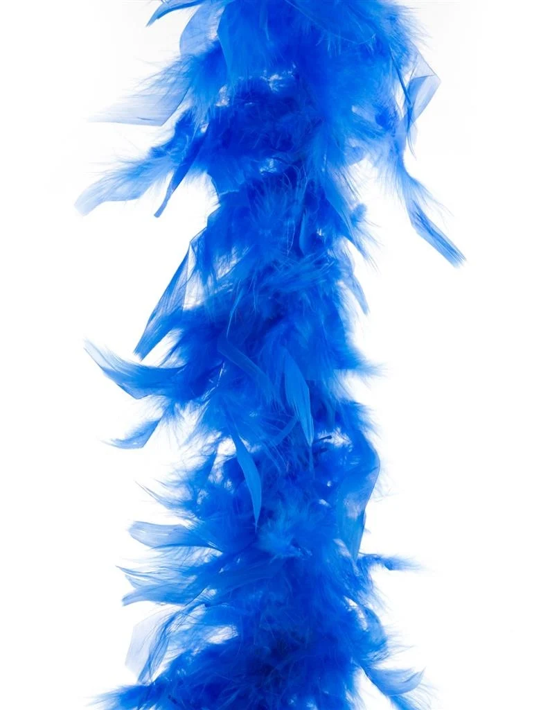 Veren boa in royaal blauw 45gr