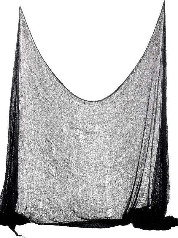 Creepy Halloween doek zwart